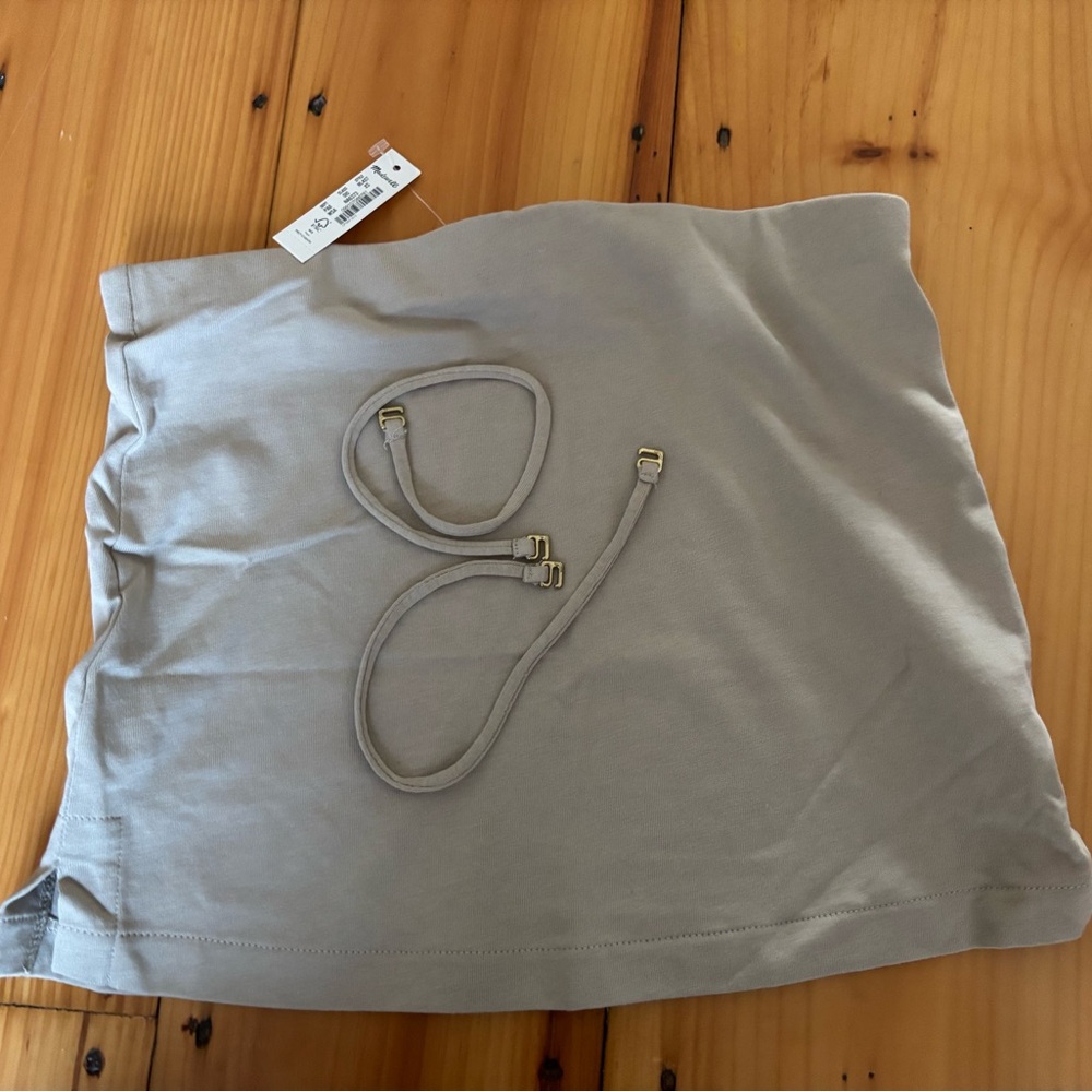 Madewell Sand Removable Strap Crop Top XS